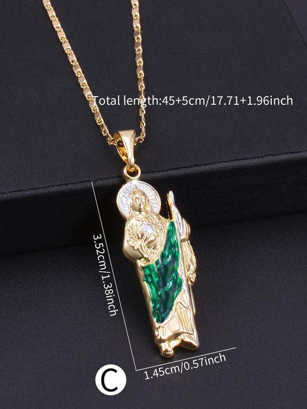 Religious Themed Pendant Necklace, Fashion Creative Necklace for Party, Daily Clothing Decor, Trendy All-match & Exquisite Jewelry for Birthday Gift