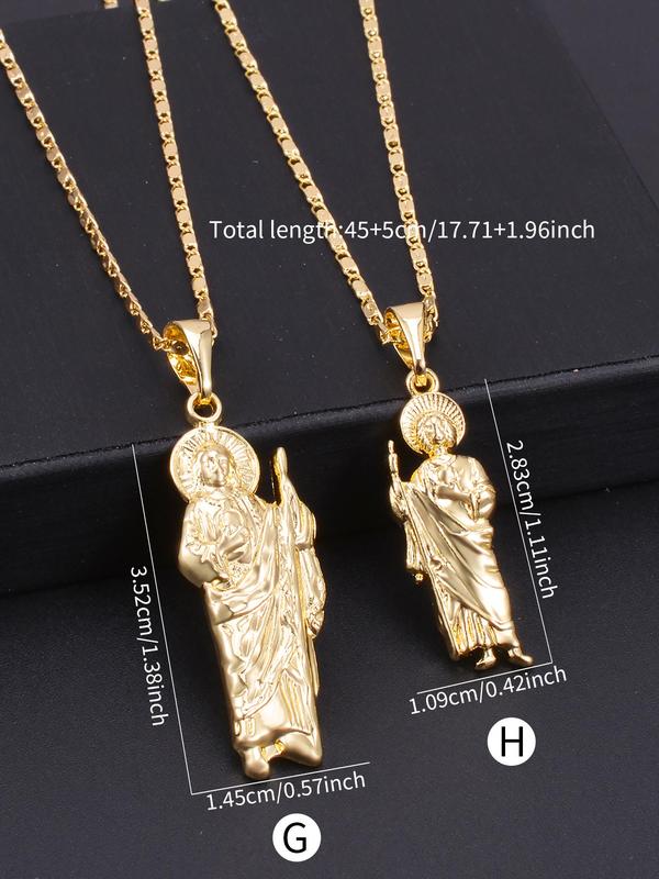 Religious Themed Pendant Necklace, Fashion Creative Necklace for Party, Daily Clothing Decor, Trendy All-match & Exquisite Jewelry for Birthday Gift