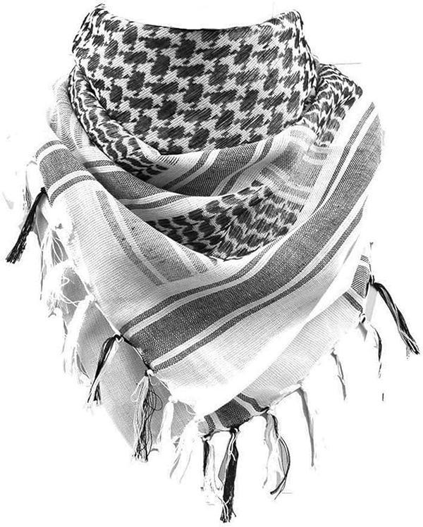 Cotton Keffiyeh Thickened Head Neck Scarf Wrap for Women and Men