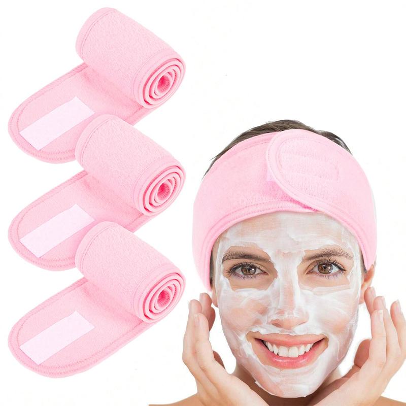 Double Layer Face Washing Headband, 3 Counts Face Washing Headband, Soft Face Washing Headband for Face Washing, Skincare Tools