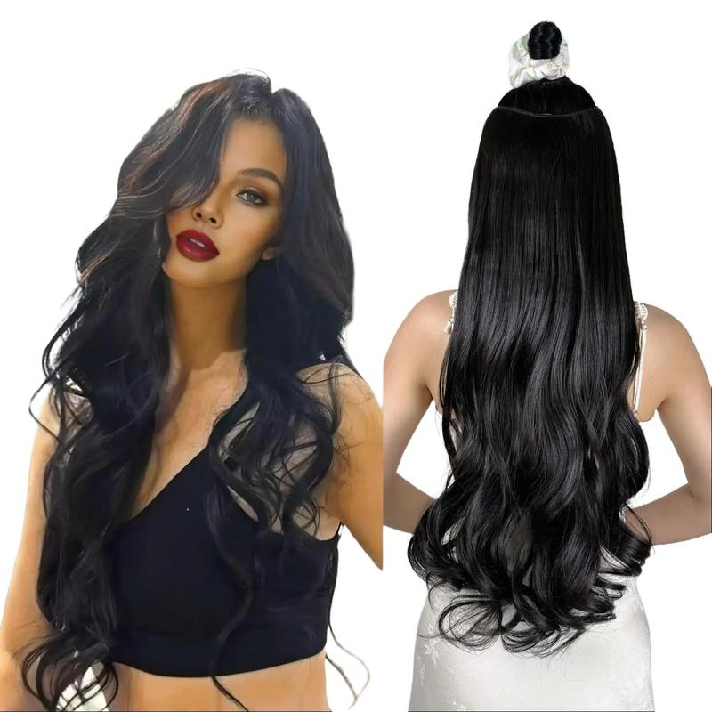 Suze Wig Premium Quality Long Curly Clip-In Wig for Women - Synthetic Hair Extensions