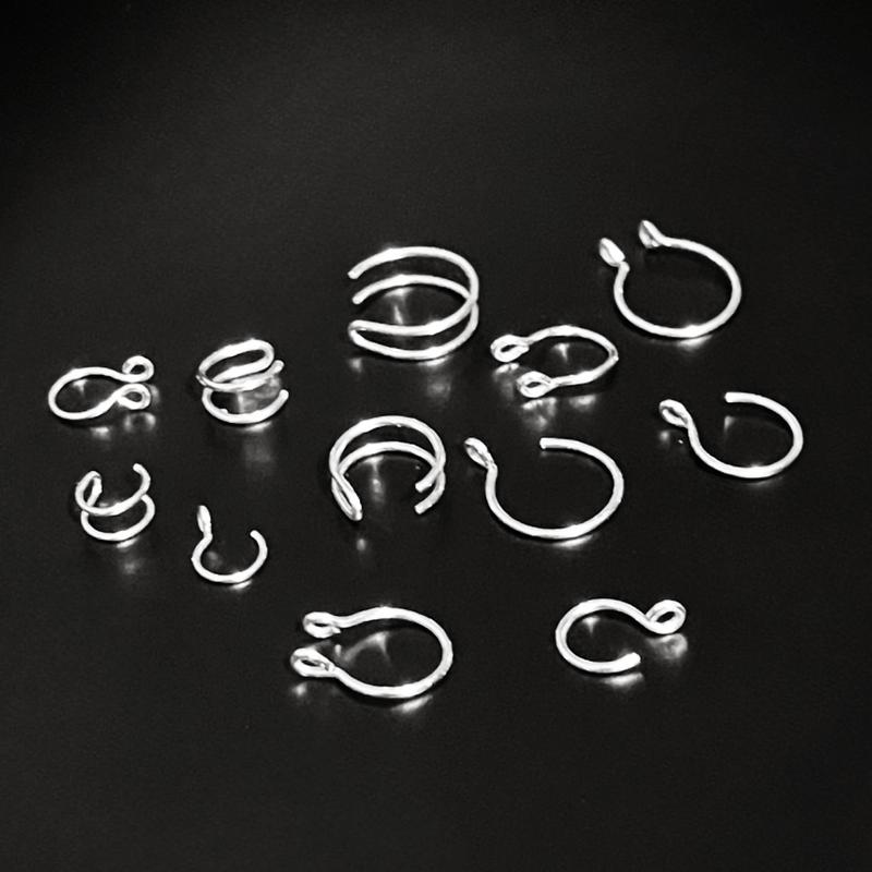 Faux Piercing Starter Kit 12 Piercings for Nose. Lips or Ears