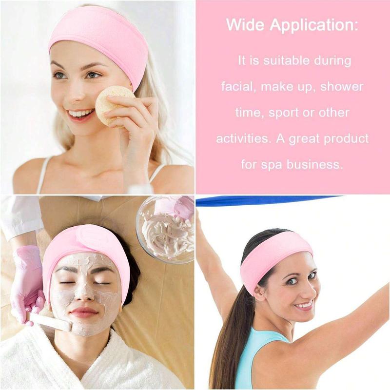 Double Layer Face Washing Headband, 3 Counts Face Washing Headband, Soft Face Washing Headband for Face Washing, Skincare Tools