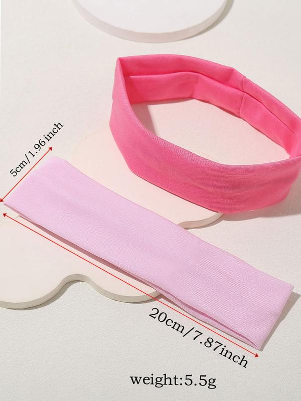 Solid Color Sports Hair Band, Sweat Absorbing Elastic Hair Band, Non-slip Hair Band for Yoga, Running, Daily Wear