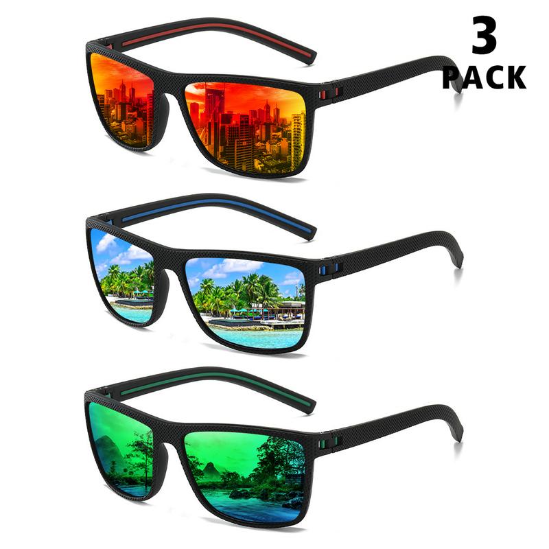 Polarized Sunglasses for Men Lightweight Sun Glasses with UV Protection for Driving Fishing Golf plastic knife sunglass cool sunglasses sunglasses deal sunshades stylish eyewear gafas para square sunglass Polarized Square